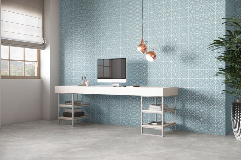 Porcelanato Esmaltado Mate Rectificado 90x90cm Cinza - Eliane Dolmen