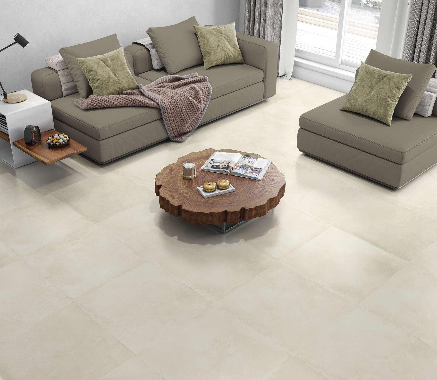 Porcelanato Ivory 60x60 Mate - Rak Lounge – ELMEC