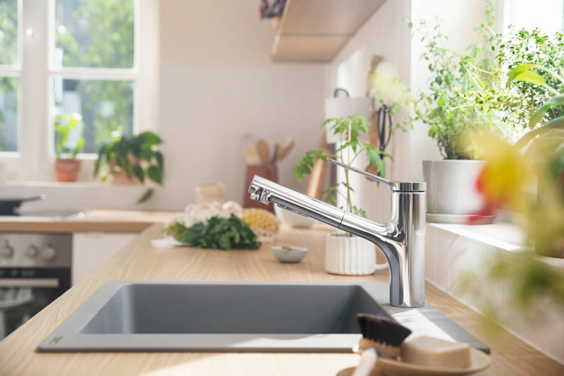 Fregador De Empotrar 21x19x7.5" Concretegrey - Hansgrohe Silicatec 450