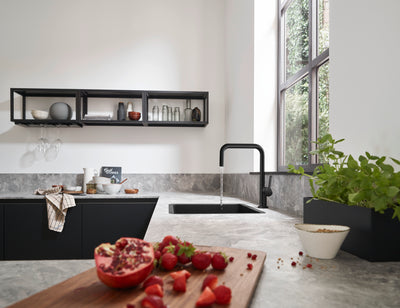 Fregador Bajo Mesa 17X15.67X7.5" Graphiteblack - Hansgrohe Silicatec 450