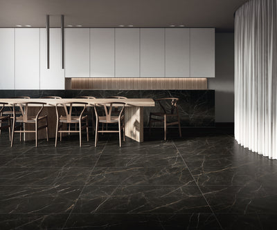 Porcelanato Rectificado Anticatto  60x120cm Negro - Saloni Laurent