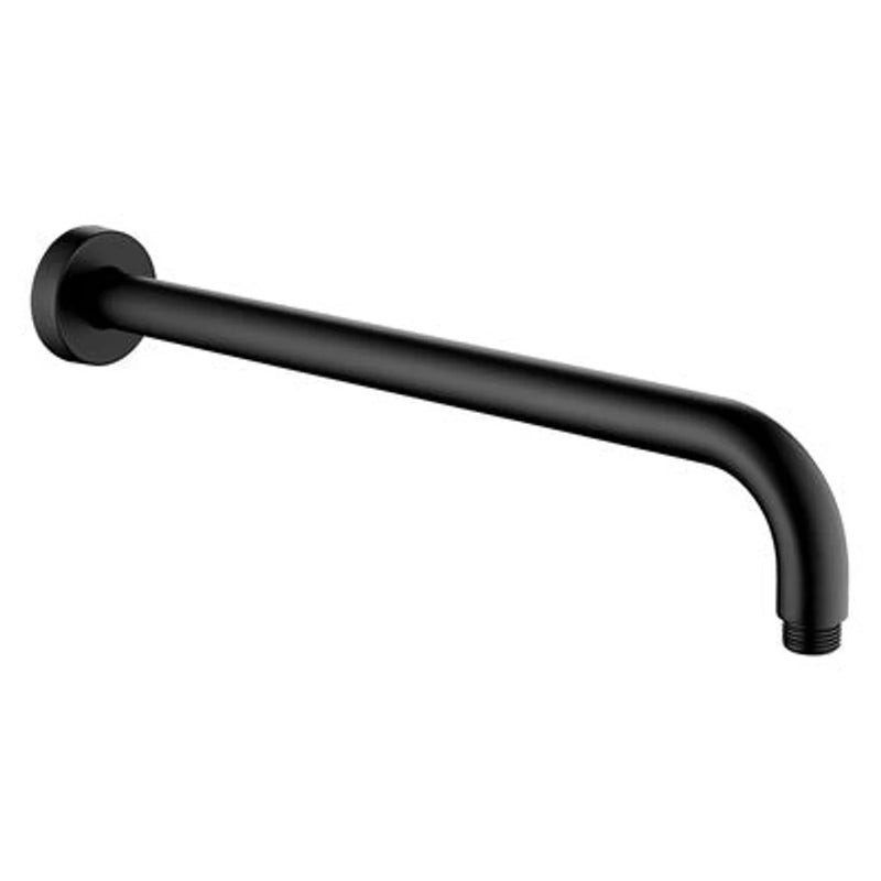 Brazo De Ducha Platillo Redondo 40cm Negro Mate - Aqualia