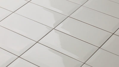 Revestimiento De Ceramica Brillante 10X20cm White - Eliane Metro
