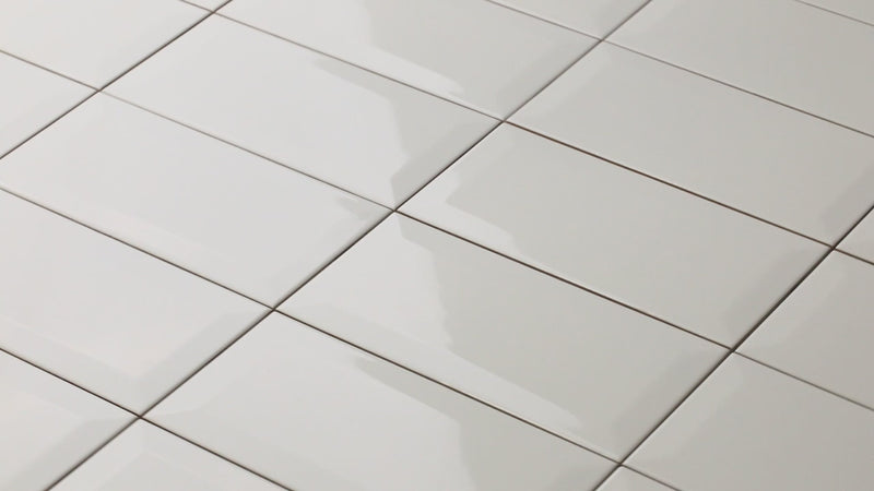 Revestimiento De Ceramica Brillante 10X20cm White - Eliane Metro