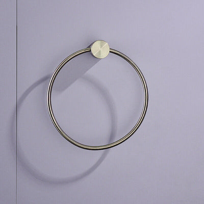Aro Porta toalla Dorado Cepillado - Aqualia Signature
