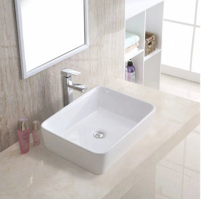 Lavamanos De Sobreponer Rectangular 48x37x13cm - Aqualia Rosella