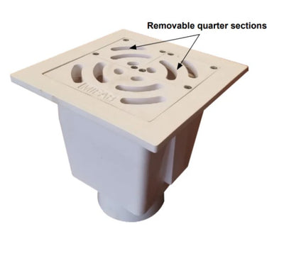 Drenaje PVC 8X8X6" de Cocina Industrial 4" - Mifab