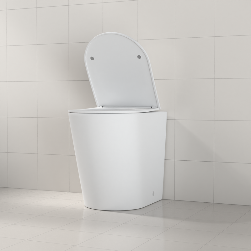 Inodoro para Tanque Empotrado con Descarga a Pared Blanco - Aqualia Lacar