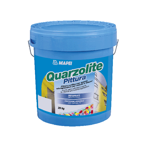 Pintura A Base De Resina Acrilica Base P 20Kg - Mapei Quarzolite