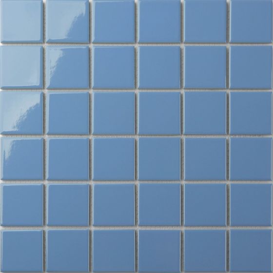 Mosaico De Ceramica Brillante 30X30cm Blue - Porcelamika Ceramic