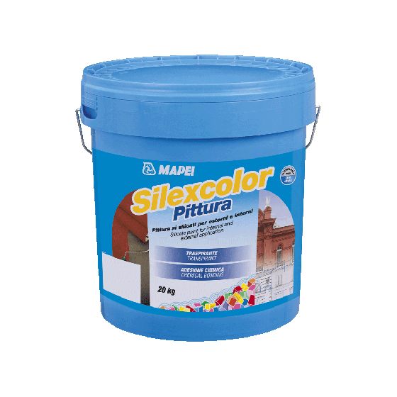 Pintura Transpirable A Base De Silicato Blanco - Mapei Silexcolor 20Kg