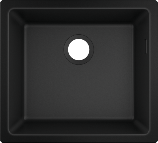 Fregador Bajo Mesa 17X15.67X7.5" Graphiteblack - Hansgrohe Silicatec 450