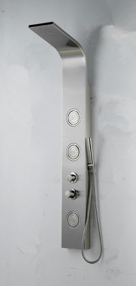 Panel De Ducha Acero Inoxidable 140X16cm - Aqualia Coslada