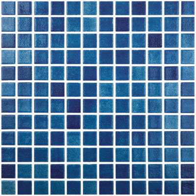 Mosaico De Vidrio Brillante 25X25cm Azul Marino - Vidrepur Niebla