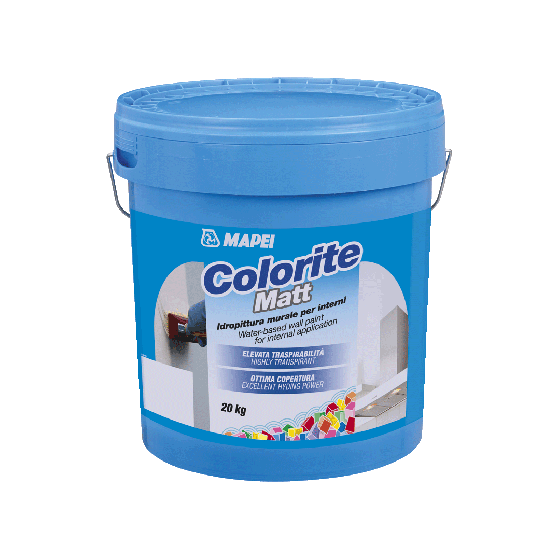 Pintura A Base De Agua Para Interiores Blanco 20Kg - Mapei Colorite Ma ...