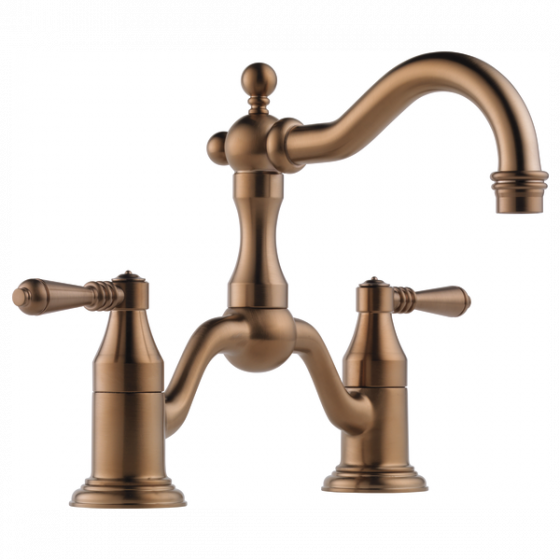 Grifo Lavamanos Bimando Bronce Cepillado - Brizo Tresa