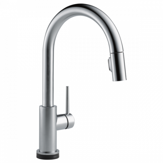 Grifo Fregador Touch Pull Down Acero Artico - Delta Trinsic Touch2O