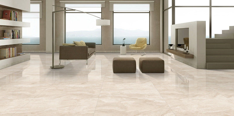 Porcelanato Esmaltado Pulido 80X160cm Beige - Cruso Royal