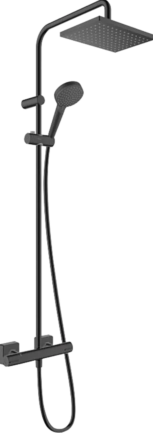 Showerpipe 230 1J Negro Mate - Hansgrohe Vernis Shape 230