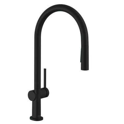 Grifo Fregador Monomando Con Cabezal Extraible Negro Mate - Hansgrohe Talis M54