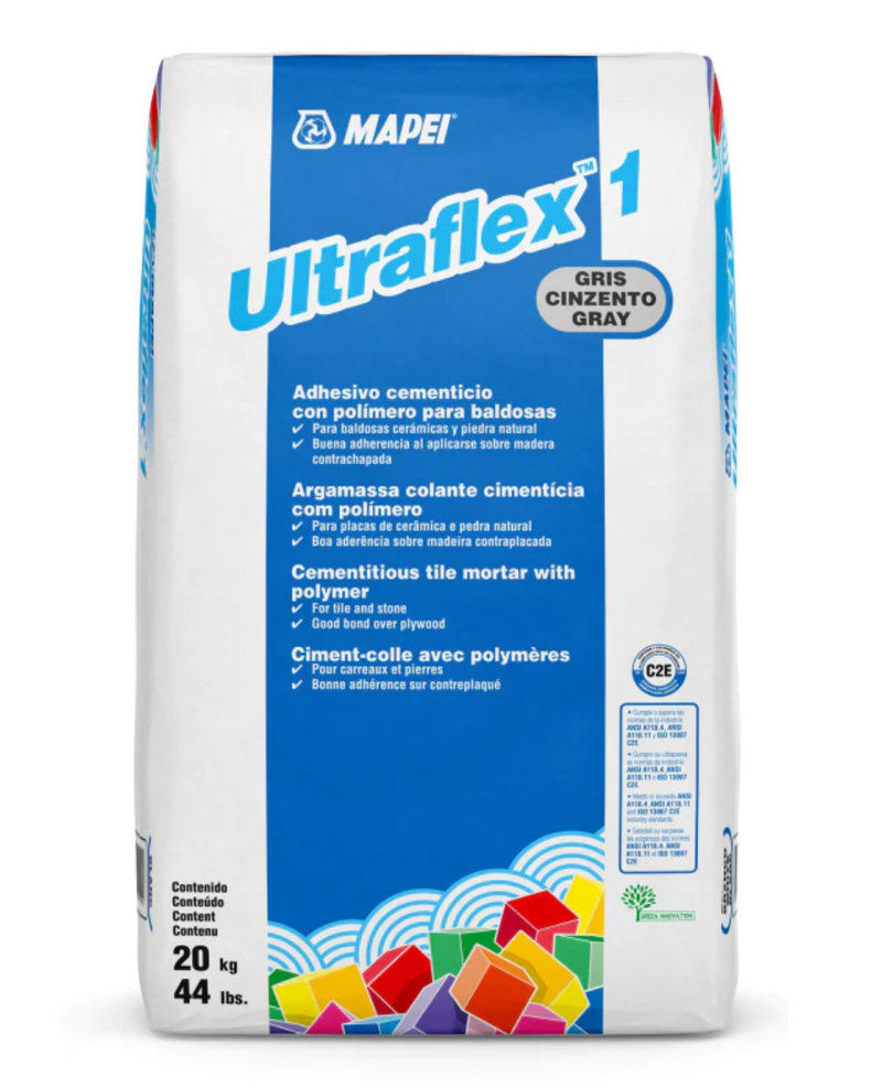 Mortero Con Polimero Gris - Mapei Ultraflex 1 20Kg