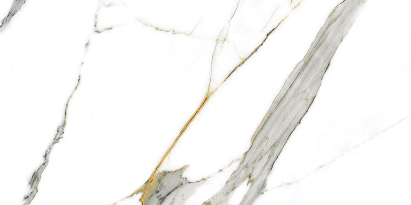 Porcelanato Esmaltado Rectificado Pulido 60X120cm - Varmora Carrara White