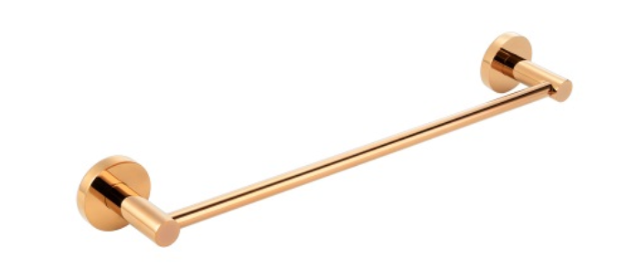 Barra Toallera 40cm Dorado Rosado - Aqualia Modena II