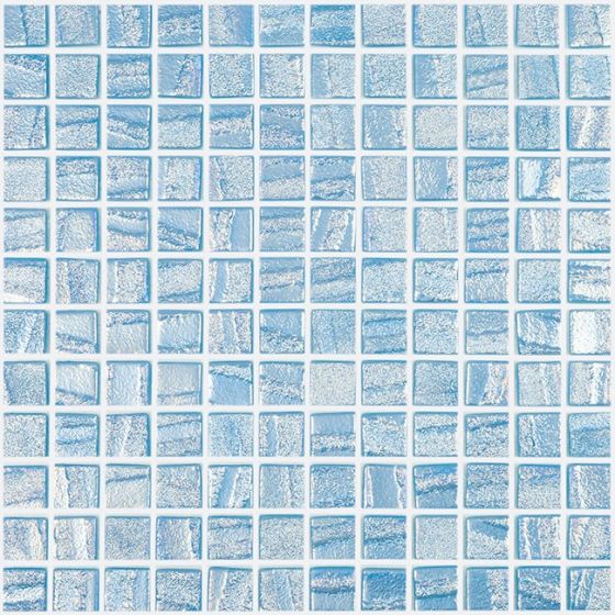 Mosaico De Vidrio Antideslizante 31.7X31.7cm Celeste - Vidrepur Aqua