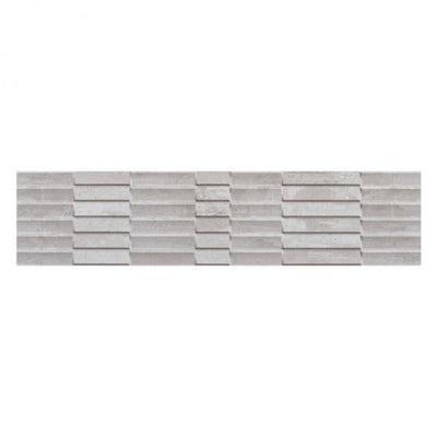 Porcelanato Esmaltado Mate 28.8X119cm Gris - Ceusa Brise