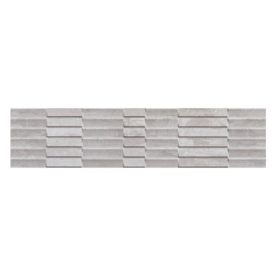 Porcelanato Esmaltado Mate 28.8X119cm Gris - Ceusa Brise