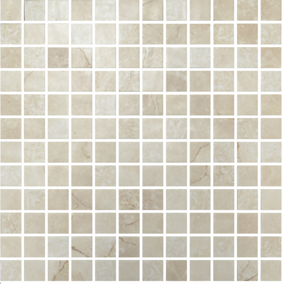 Mosaico De Vidrio Mate 31.1X31.1cm Crema Marfil - Onix Eco Stone