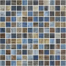 Mosaico De Vidrio Mate 31.1X31.1Cm Indigo - Onix Oak
