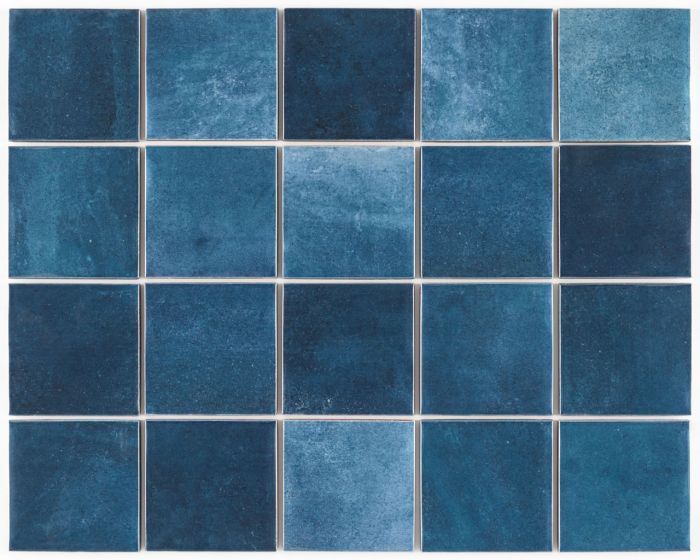 Mosaico De Ceramica Brillante 7.5X7.5cm Mar Mesh - Eliane Noronha