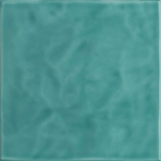 Revestimiento De Ceramica Brillante 20X20cm Verde Aqua - Eliane Onda