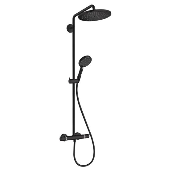 Grifo De Ducha Showerpipe Negro Mate - Hansgrohe Croma Select S 280