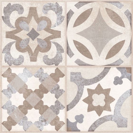 Pavimento De Ceramica Mate 41X41Cm Beige - Keros Hydraulic