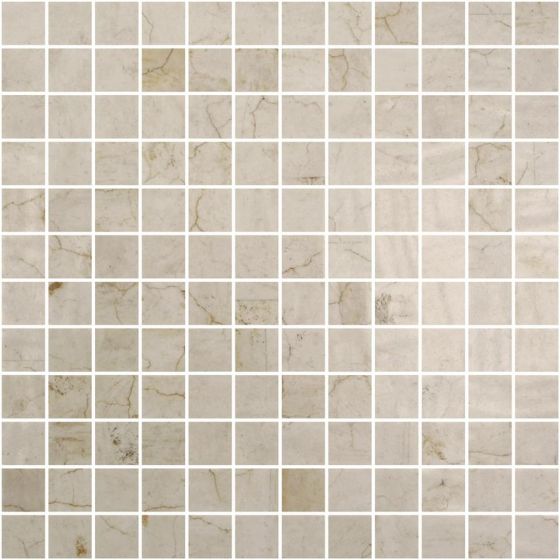 Mosaico De Vidrio Mate 31.1X31.1Cm Marfil - Onix Mosaic  Honed