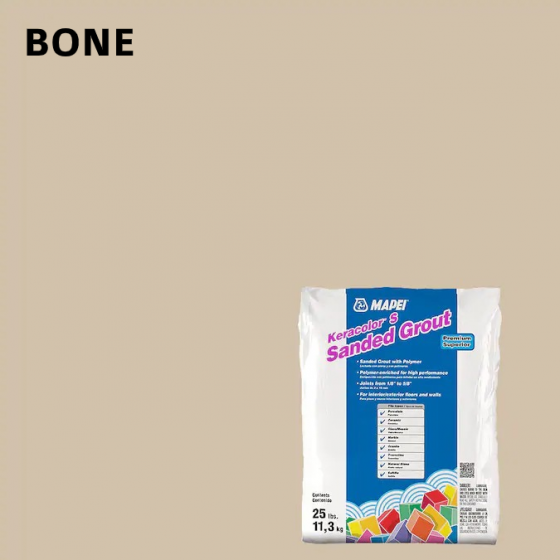 Lechada Con Arena Y Polimero- Mapei Keracolor S Bone 25Lbs