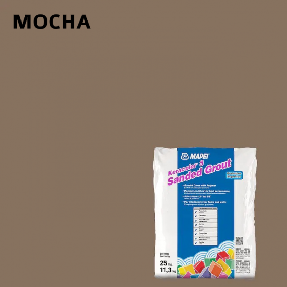 Lechada Con Arena Y Polimero - Mapei Keracolor S Mocha 25Lbs