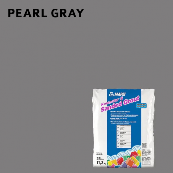 Lechada Con Arena Y Polimero - Mapei Keracolor S Pearl Grey 25Lbs