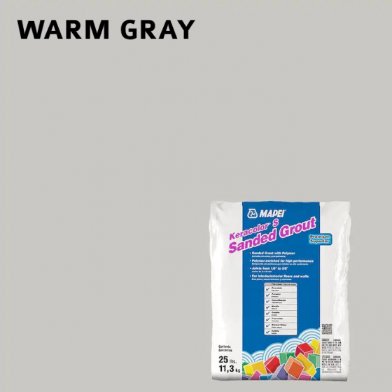 Lechada Con Arena Y Polimero - Mapei Keracolor S Warm Gray 10Lbs