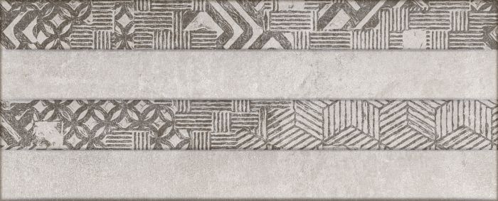 Revestimiento De Ceramica Mate 18.7X46cm Gris - Graiman Magma Decorado