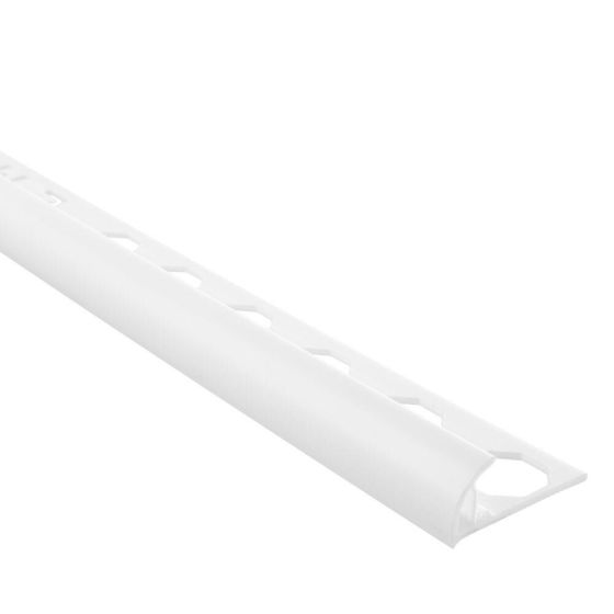 Perfil Redondeado De PVC Para Proteger Esquinas De Revestimiento 10mmx2.5ml Blanco - Emac Novocanto Pvc