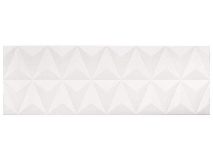 Revestimiento De Ceramica Rectificado Mate 30X90cm Blanco - Eliane Origami