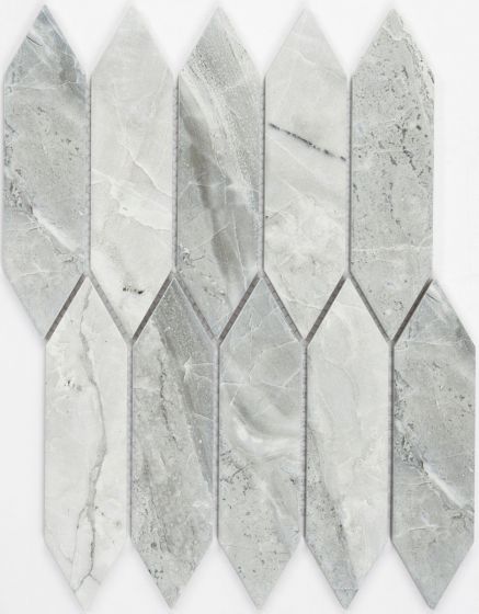 Mosaico de Ceramica Mate 27X31cm Marmol Grey - Porcelamika Porcelanico