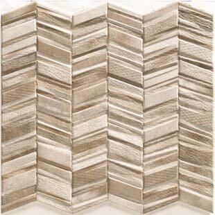 Revestimiento De Ceramica Mate 44X44Cm Chocolate - Realonda Chevron