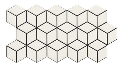 Porcelanato Esmaltado Mate 26.5X51 Snow - Realonda Rhombus