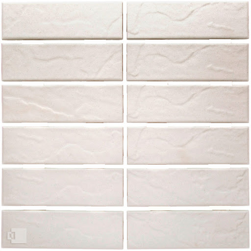 Revestimiento De Ceramica Mate 5X15cm Blanco - Ceramica Strufaldi Casablanca Intercala