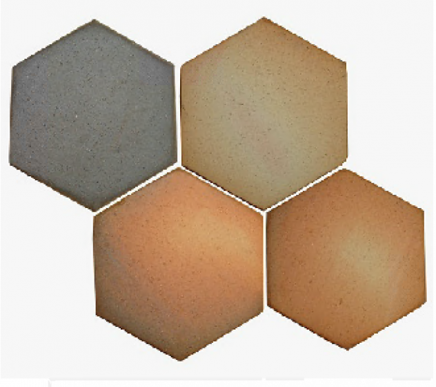 Arcilla Hexagonal Mate 12.5X12.5cm - Tejar De Pescadero Corcho